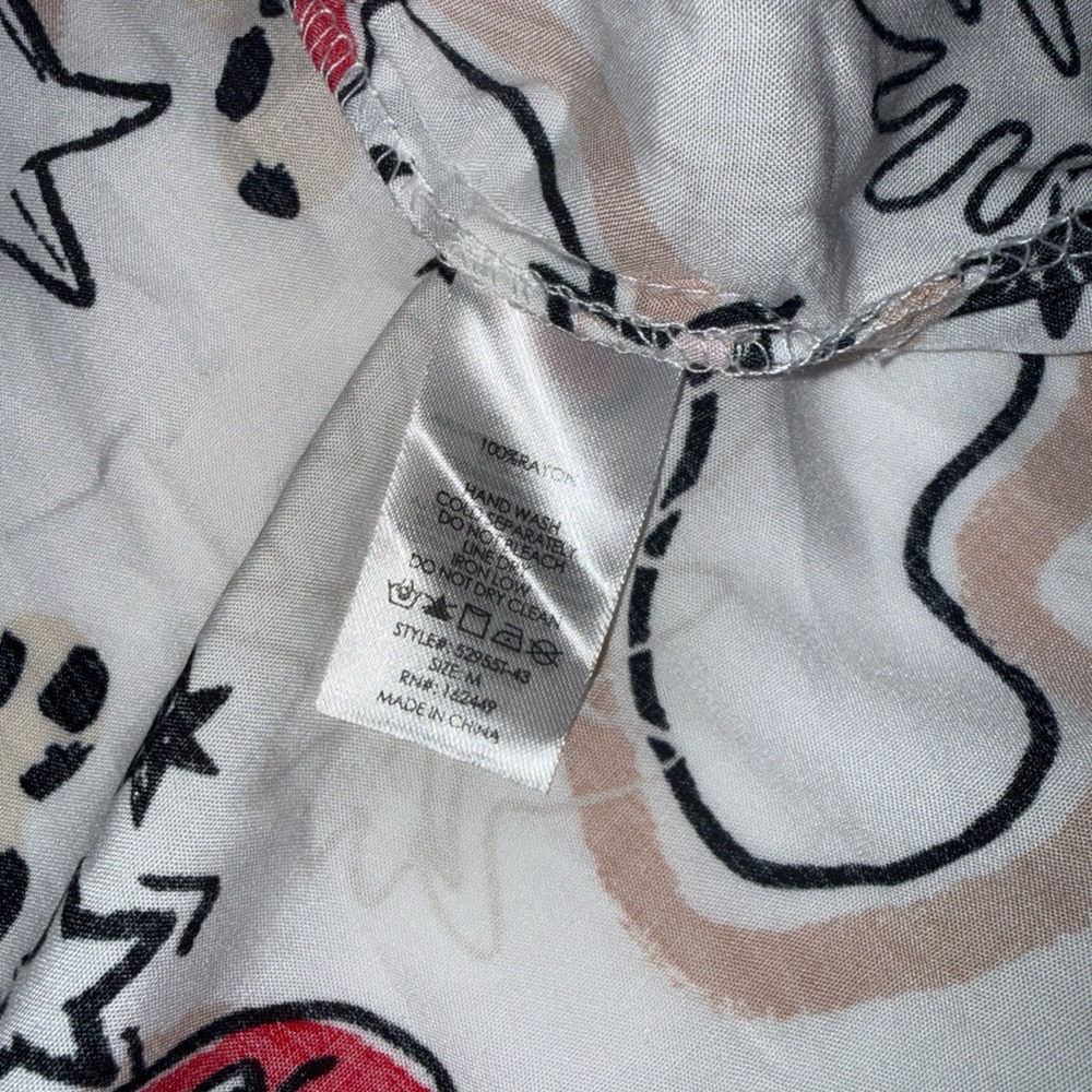 Heart Patterned Button Down Shirt - image 6